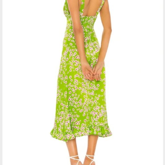 Emili Sun Dress in Le Bon Floral & Apple Green (Size Medium) - Picture 2 of 5